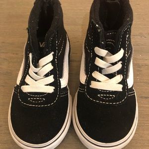 Black Vans High Top Sneakers Size 5